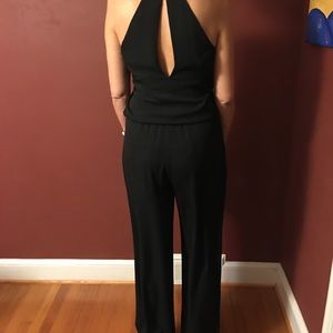 Krisa black jumpsuit Holiday New Years Eve